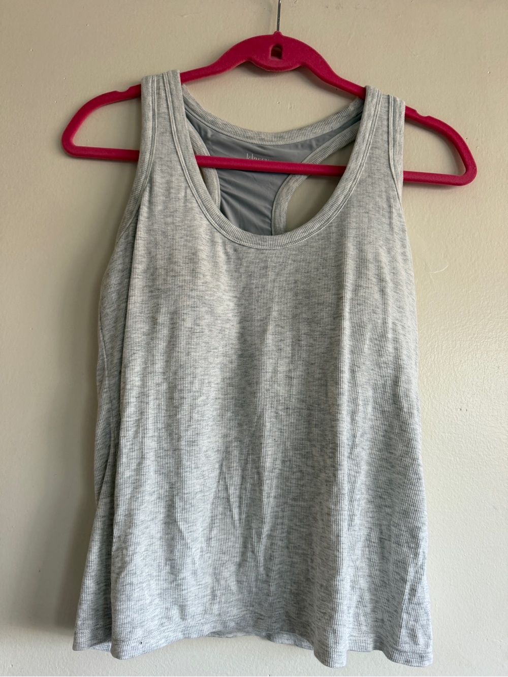 Klassy Network Light Gray Women's Racerback Tank Top with built in bra